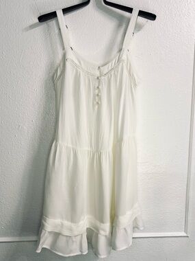 Wild Fable White Tiered Boho Babydoll Dress Sz.S